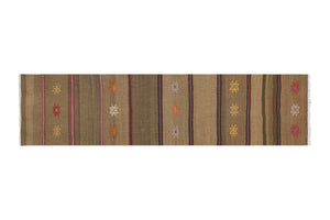 Vintage Turkish Kilim Runner 2'5'' x 8'8''