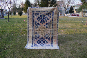 Vintage Caucasian Rug 4'8'' x 6'11''