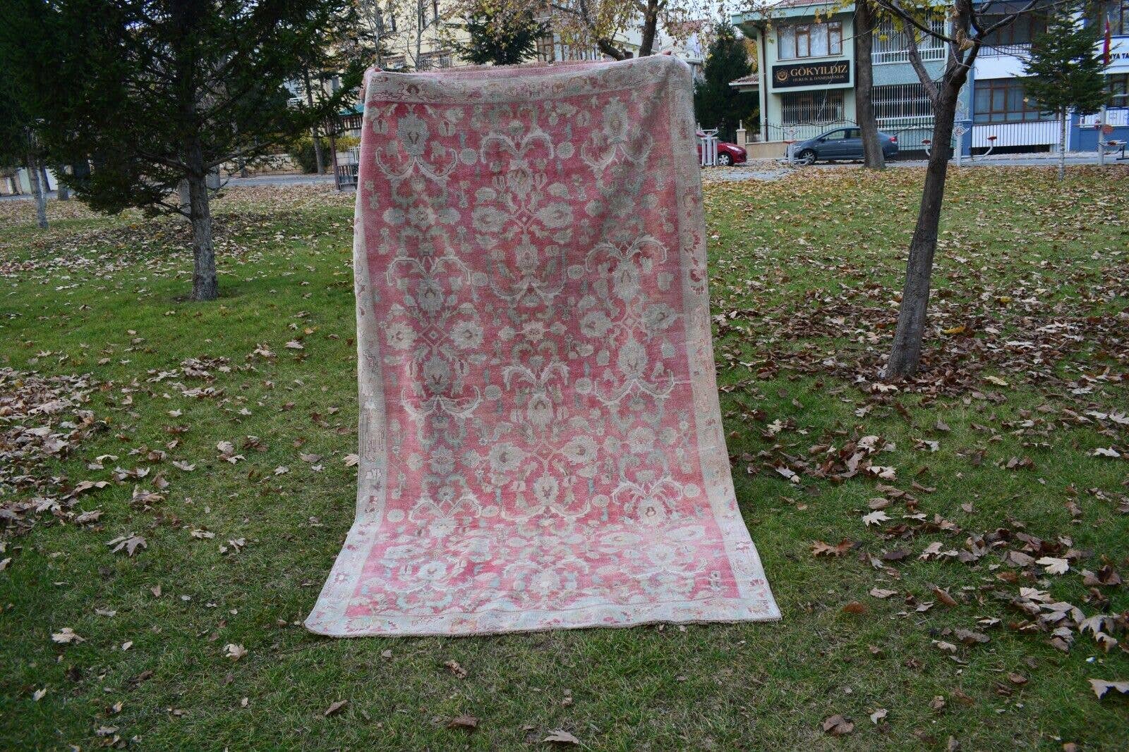 Vintage Oushak Rug 5'1'' x 9'1''