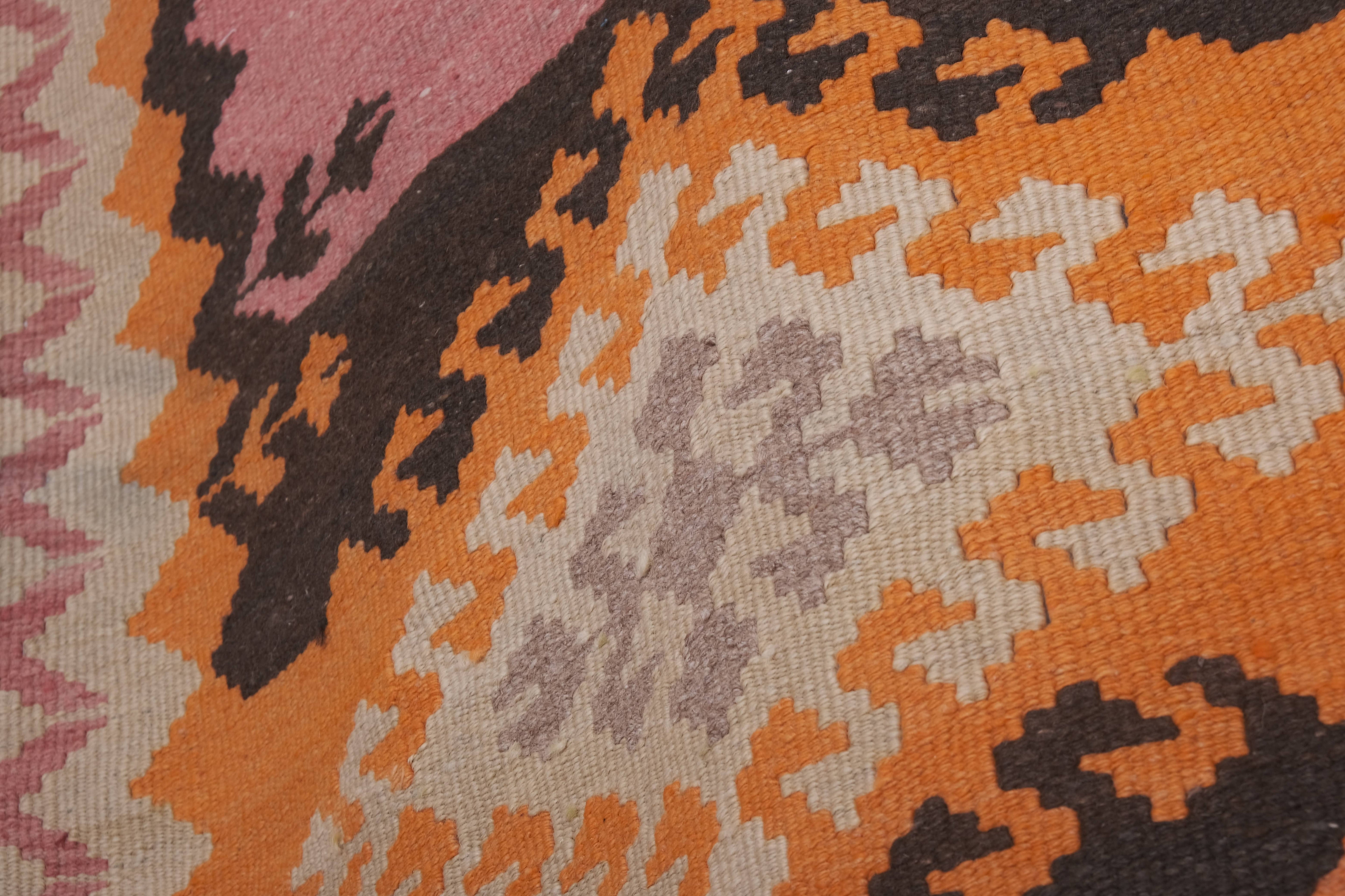Vintage Kilim Runner 3'3'' x 15'