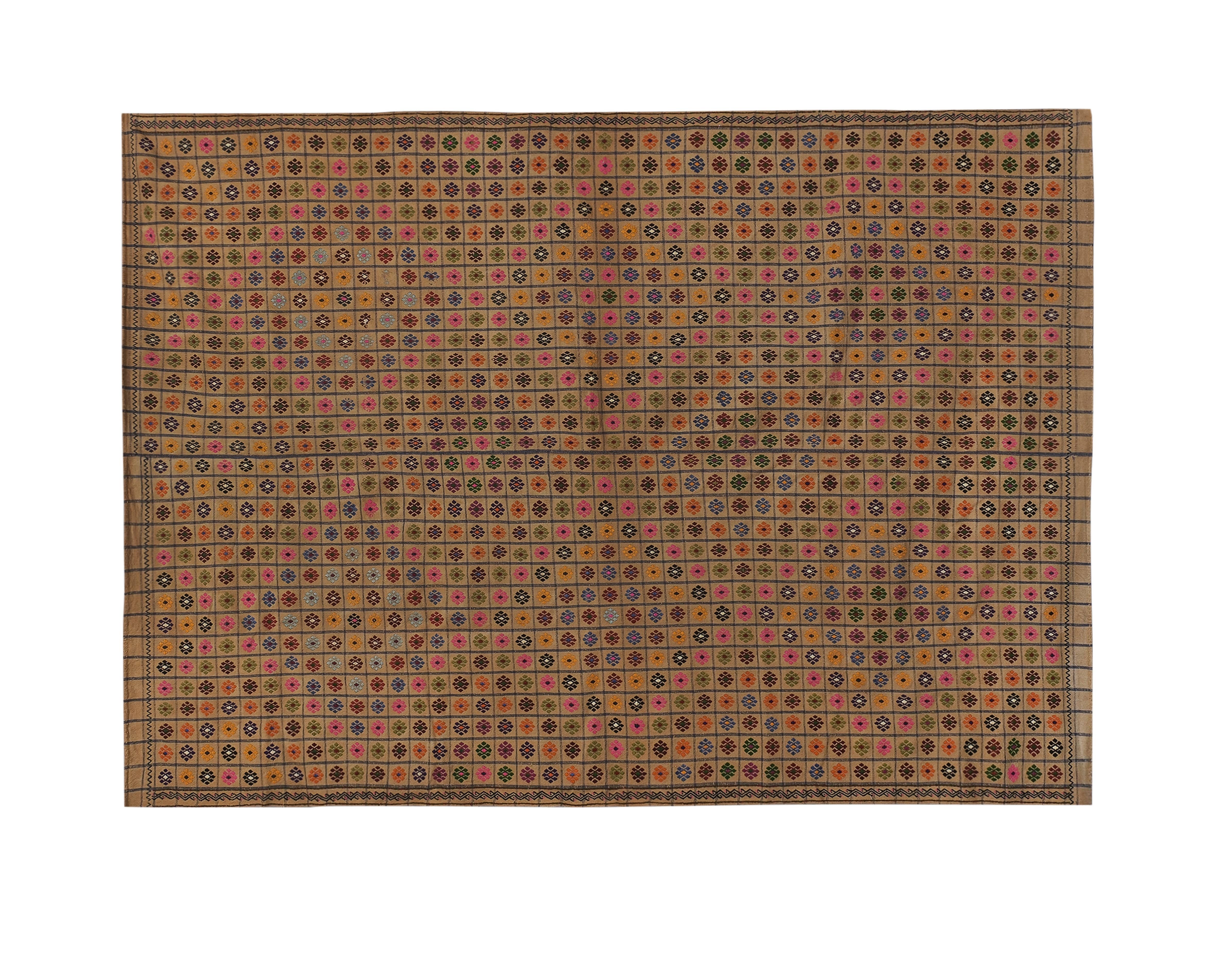 Vintage Turkish Kilim Rug 7'5'' x 10'8''