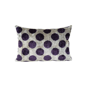 Silk Ikat Velvet Pillow Cover | 16'' x 24''