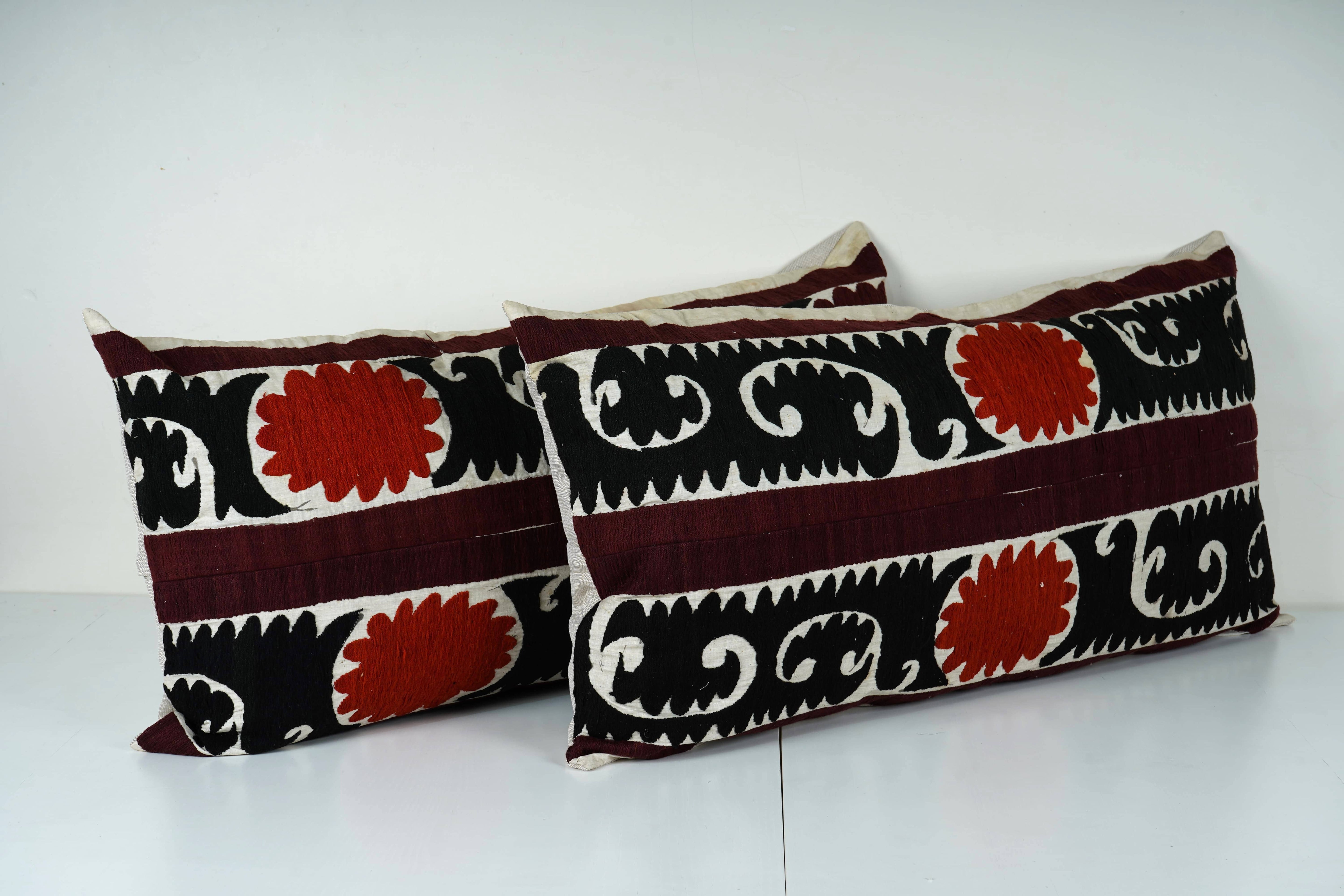 Suzani Bedding Pillow Cover Set of 2 | 19'' x 36''