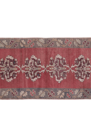 Vintage Turkish Anatolian Runner Rug 3'3'' x 7'8''