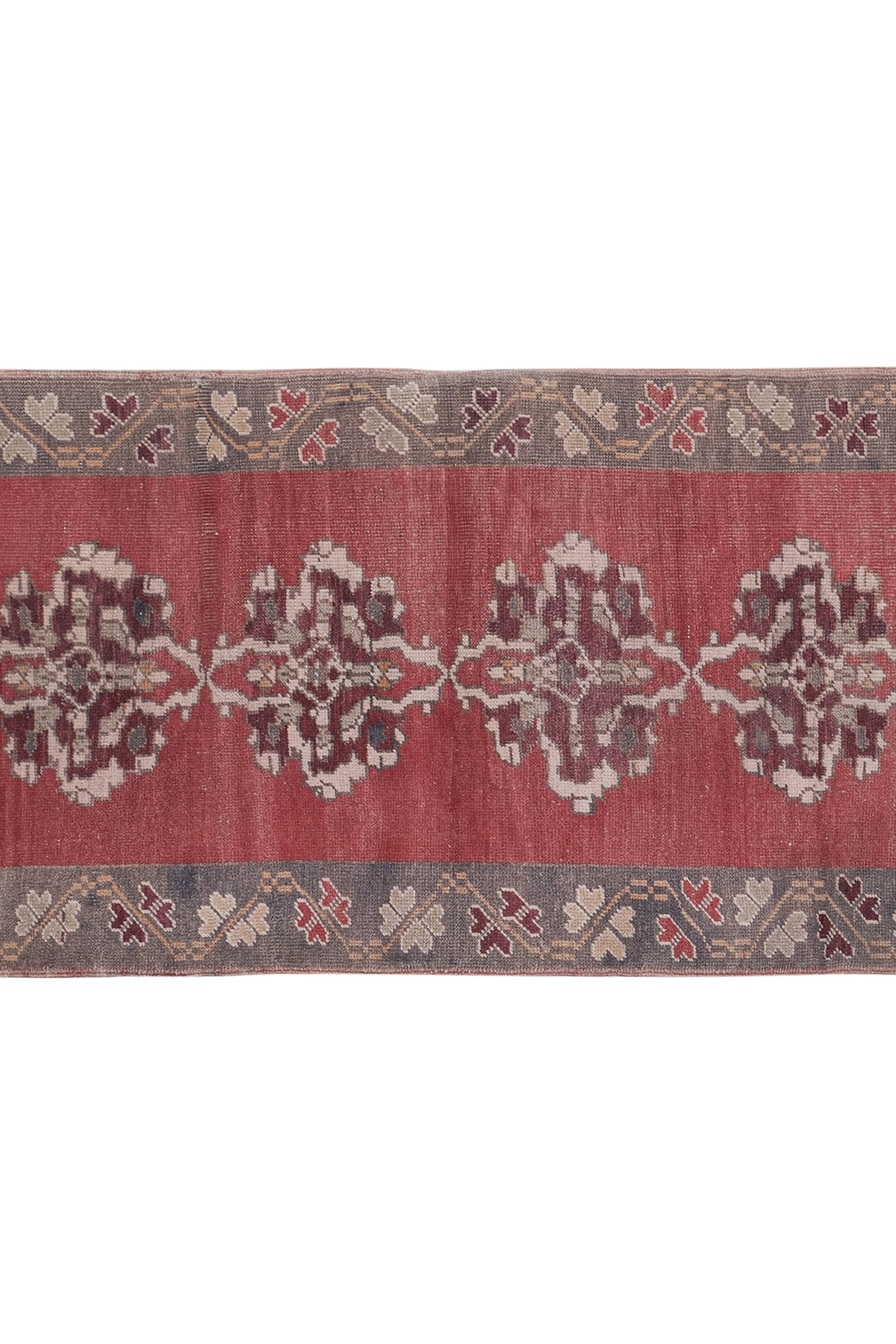 Vintage Turkish Anatolian Runner Rug 3'3'' x 7'8''