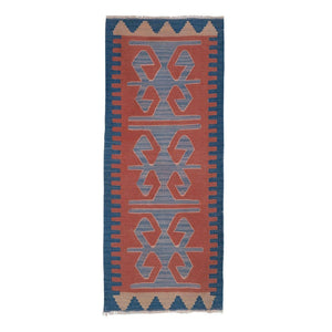 Vintage Turkish Kilim Rug 18'' x 41''