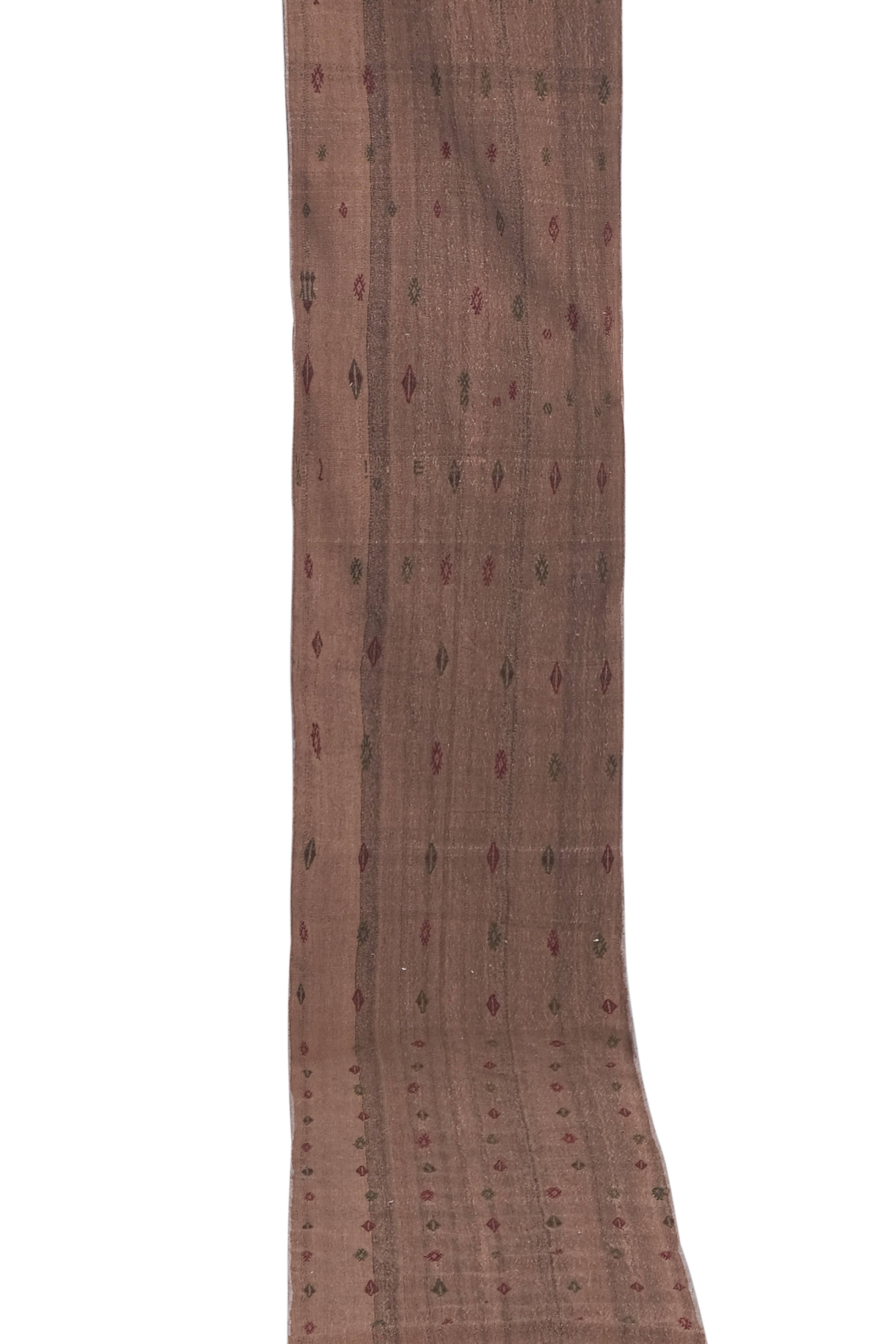 Vintage Turkish Kilim Runner 2'2'' x 16'4''