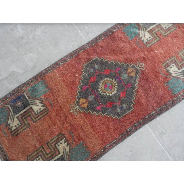 Vintage Kurdish Yastik Rug 19'' x 47''