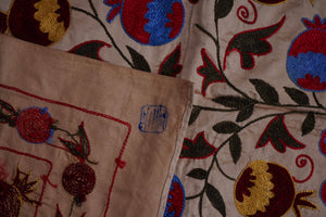 Bird Suzani Wall Hanging & Bedspread | 3'5'' x 6'1''