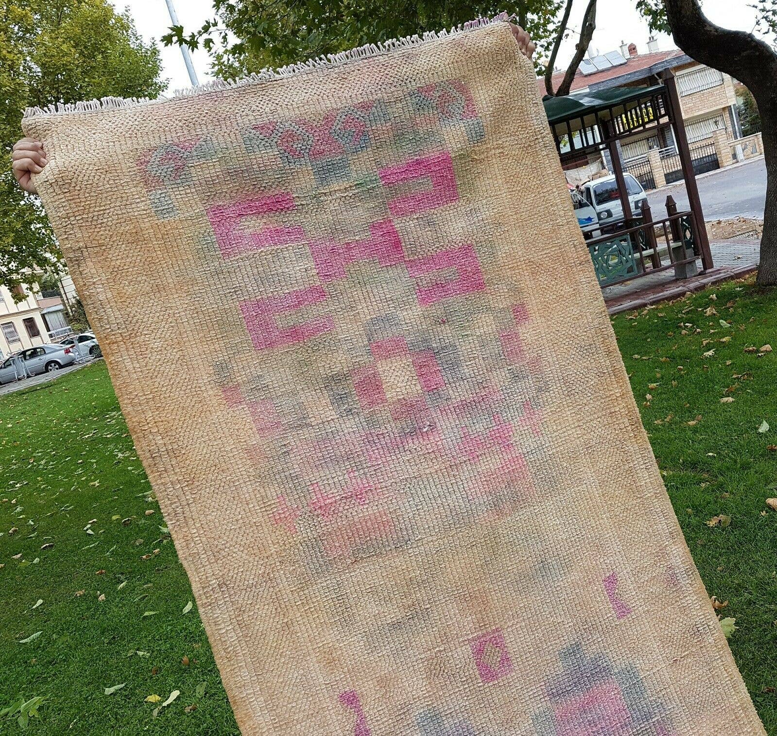 Vintage Oushak Runner 3' x 16'2''