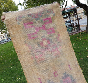 Vintage Oushak Runner 3' x 16'2''
