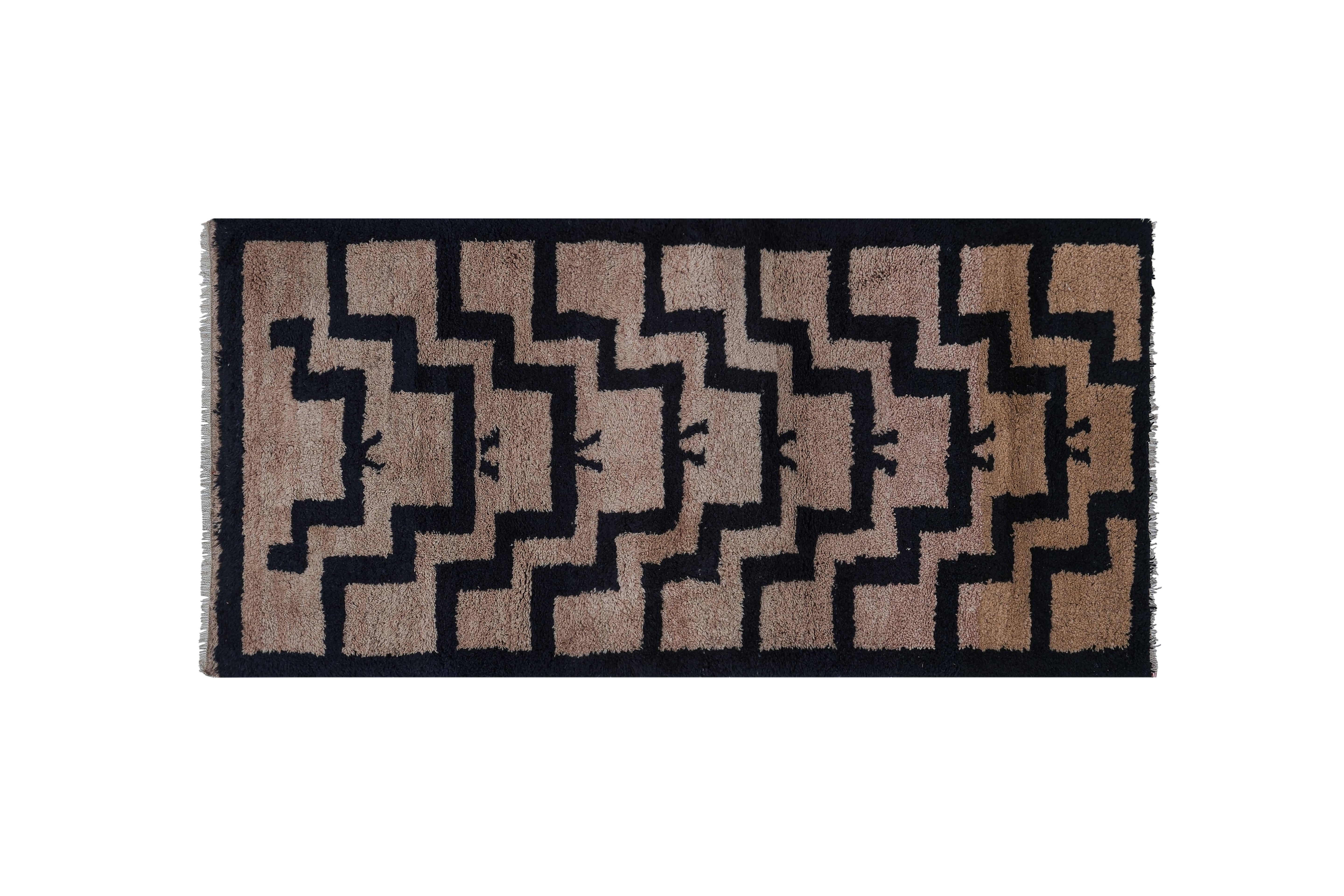 Vintage Turkish Tulu Rug 3'1'' x 6'2''