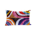 Silk Ikat Velvet Pillow Cover Set of 2 | 15'' x 23''