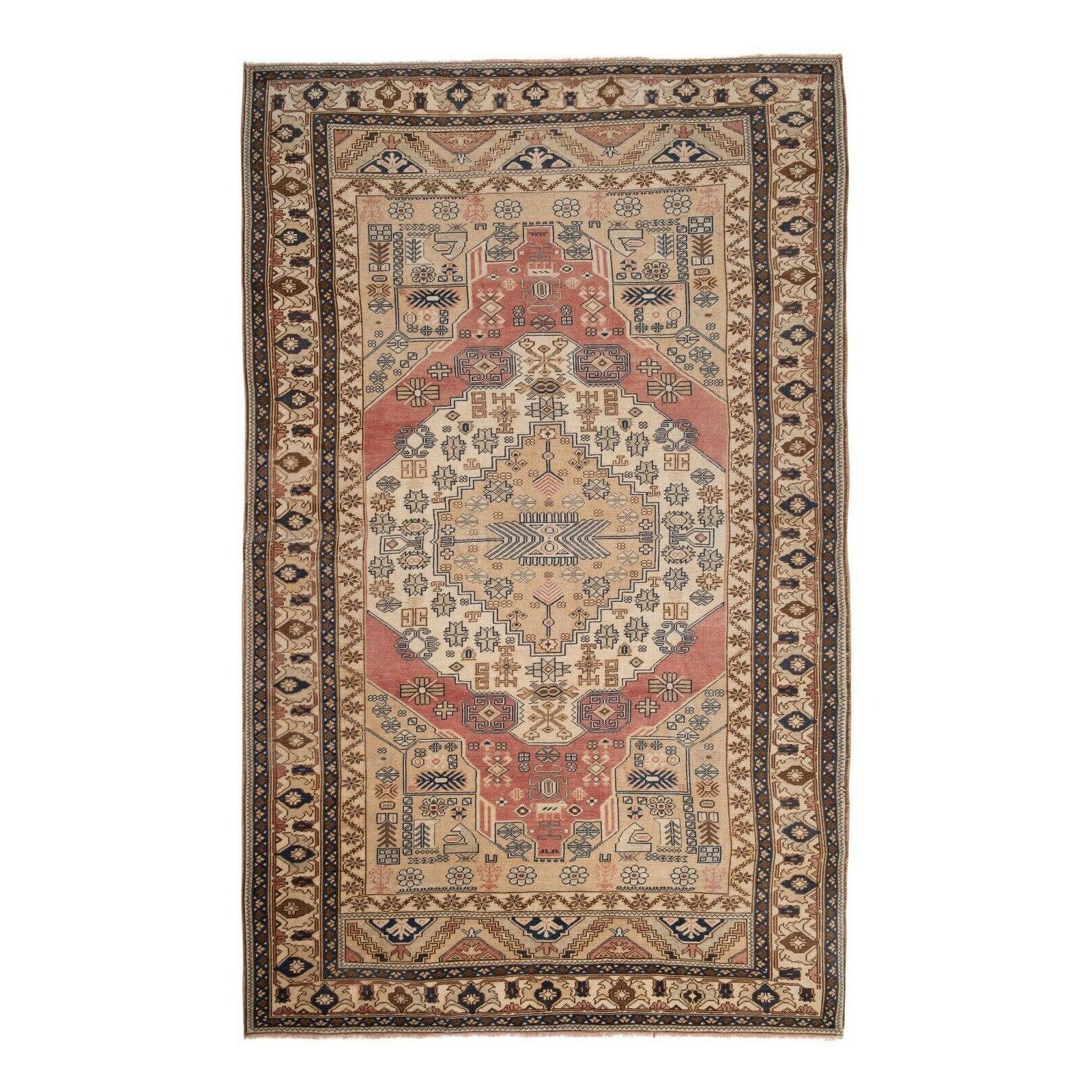 Vintage Turkish Karapinar Rug 6'8'' x 10'10''