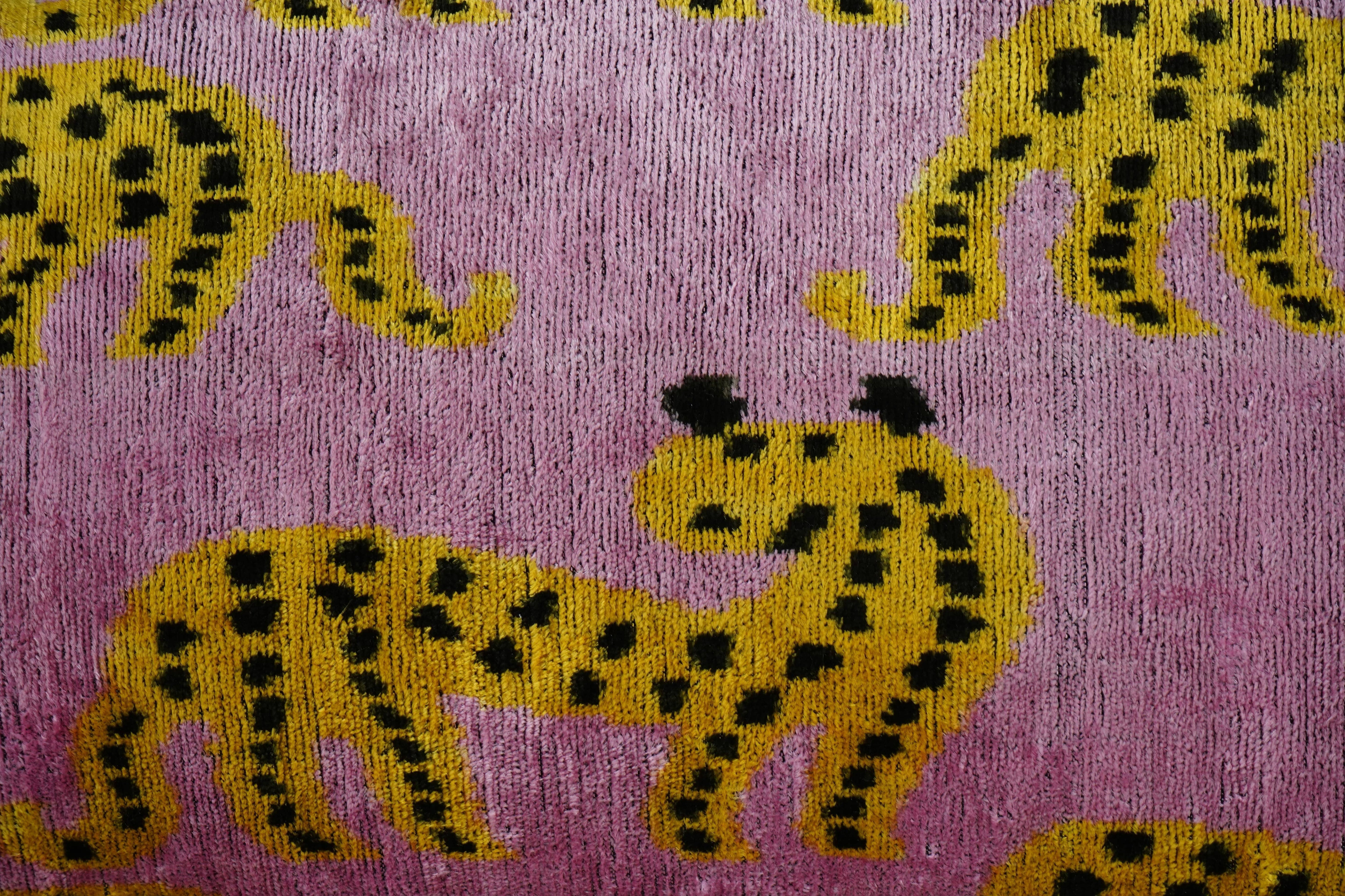 Silk Ikat Velvet Pillow Cover Set of 3 | 16'' x 24''