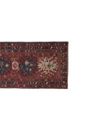 Vintage Turkish Anatolian Soumac Runner Rug 4'5'' x 9'8''