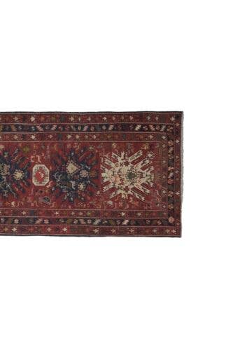 Vintage Turkish Anatolian Soumac Runner Rug 4'5'' x 9'8''