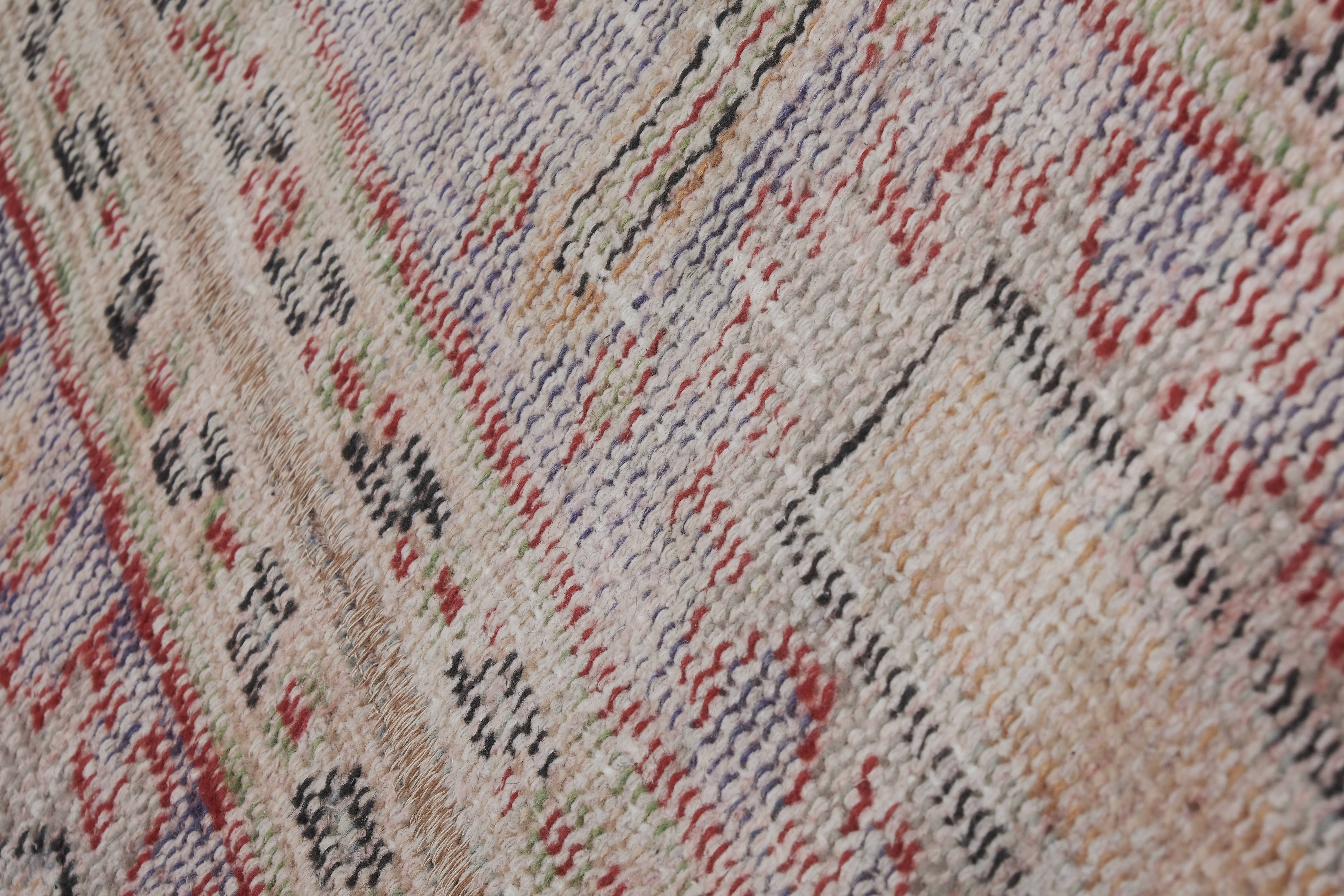 Vintage Turkish Runner Rug 1'8'' x 7'2''