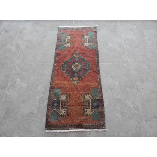 Vintage Kurdish Yastik Rug 19'' x 47''