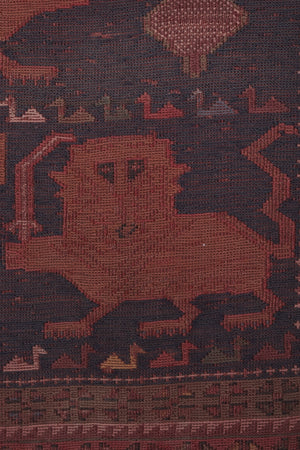 Vintage Turkish Soumac Rug 3'10'' x 6'2''