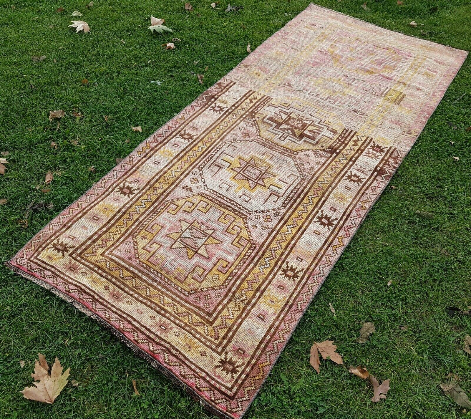 Vintage Caucasian Rug 3'2'' x 7'9''