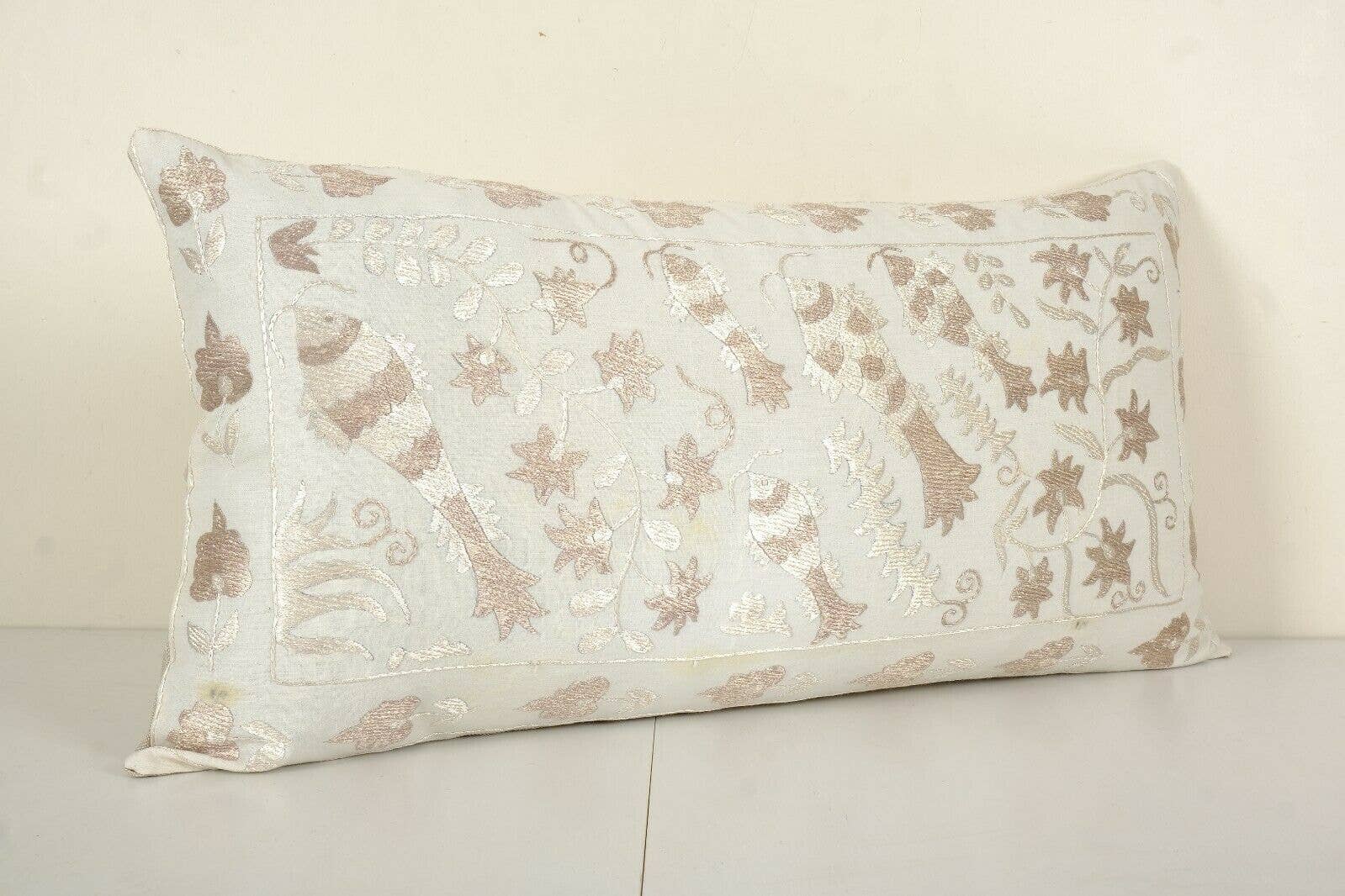 Fish Suzani Bedding Pillow Cover | 16'' x 32''