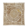 Hand-Embroidered Suzani Wall Hanging & Tablecloth 4'6'' x 4'10''