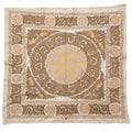 Hand-Embroidered Suzani Wall Hanging & Tablecloth 4'9'' x 5'