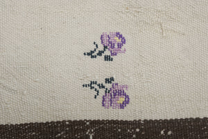 Vintage Turkish Kilim Rug 3'11'' x 5'4''