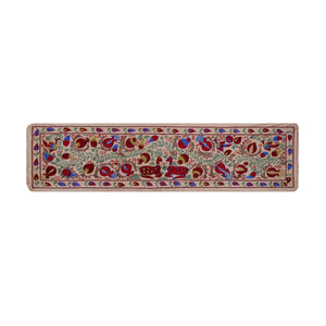 Hand-Embroidered Suzani Table Runner 1'9'' x 6'2''