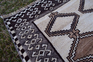 Vintage Turkish Anatolian Oushak Rug 3'4'' x 6'6''