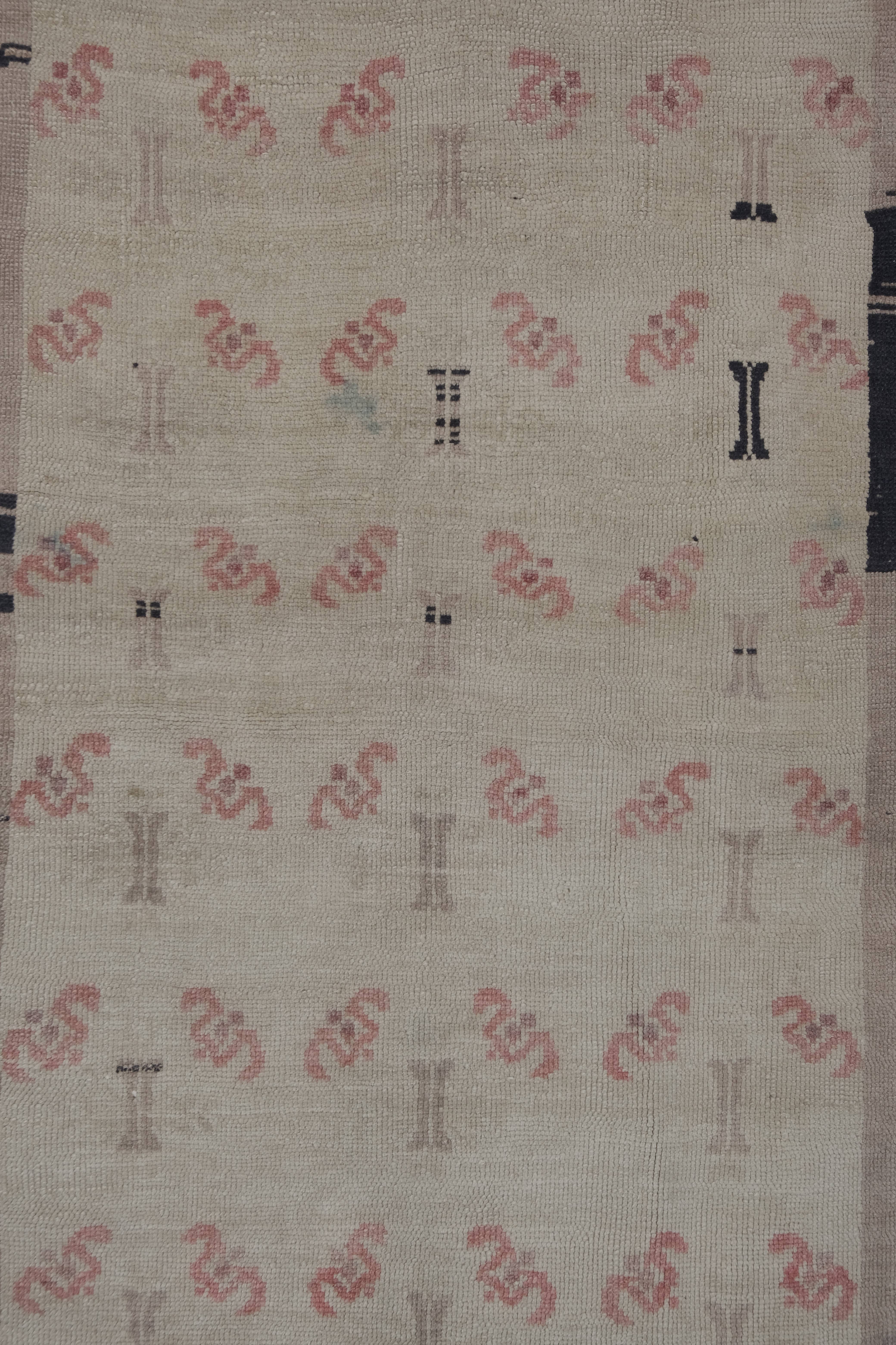Vintage Oushak Rug 3'1'' x 6'1''