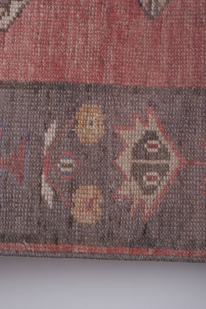 Vintage Turkish Karapinar Rug 4'9'' x 11'1''