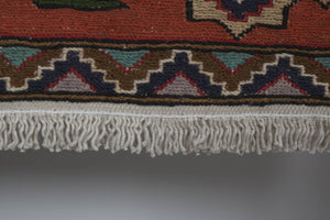 Vintage Turkish Kilim Rug 4'2'' x 6'5''