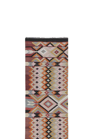 Vintage Turkish Kilim Runner 2'7'' x 14'8''