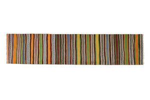 Vintage Turkish Kilim Runner 2'5'' x 10'10''
