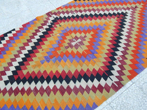 Vintage Turkish Rug 4'2'' x 10'9''