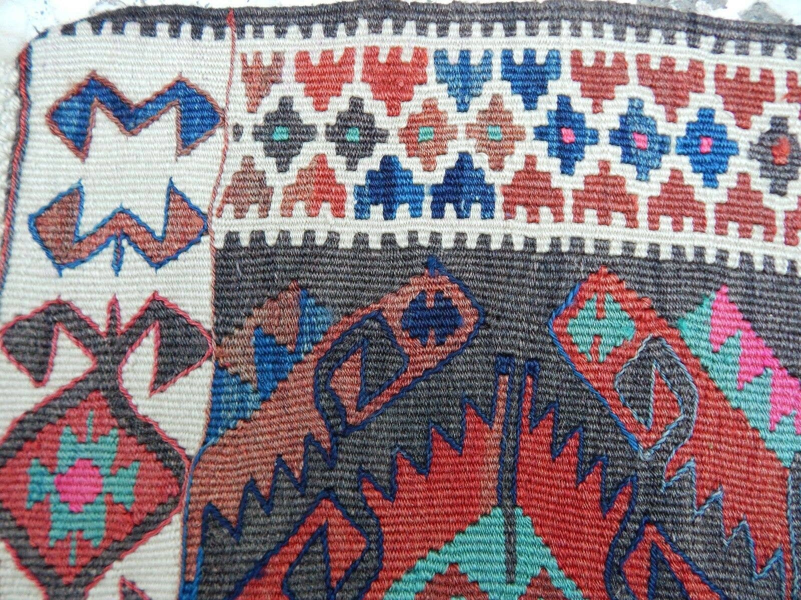 Vintage Turkish Kilim Rug 4'10'' x 12'11''