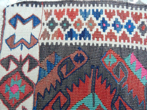 Vintage Turkish Kilim Rug 4'10'' x 12'11''