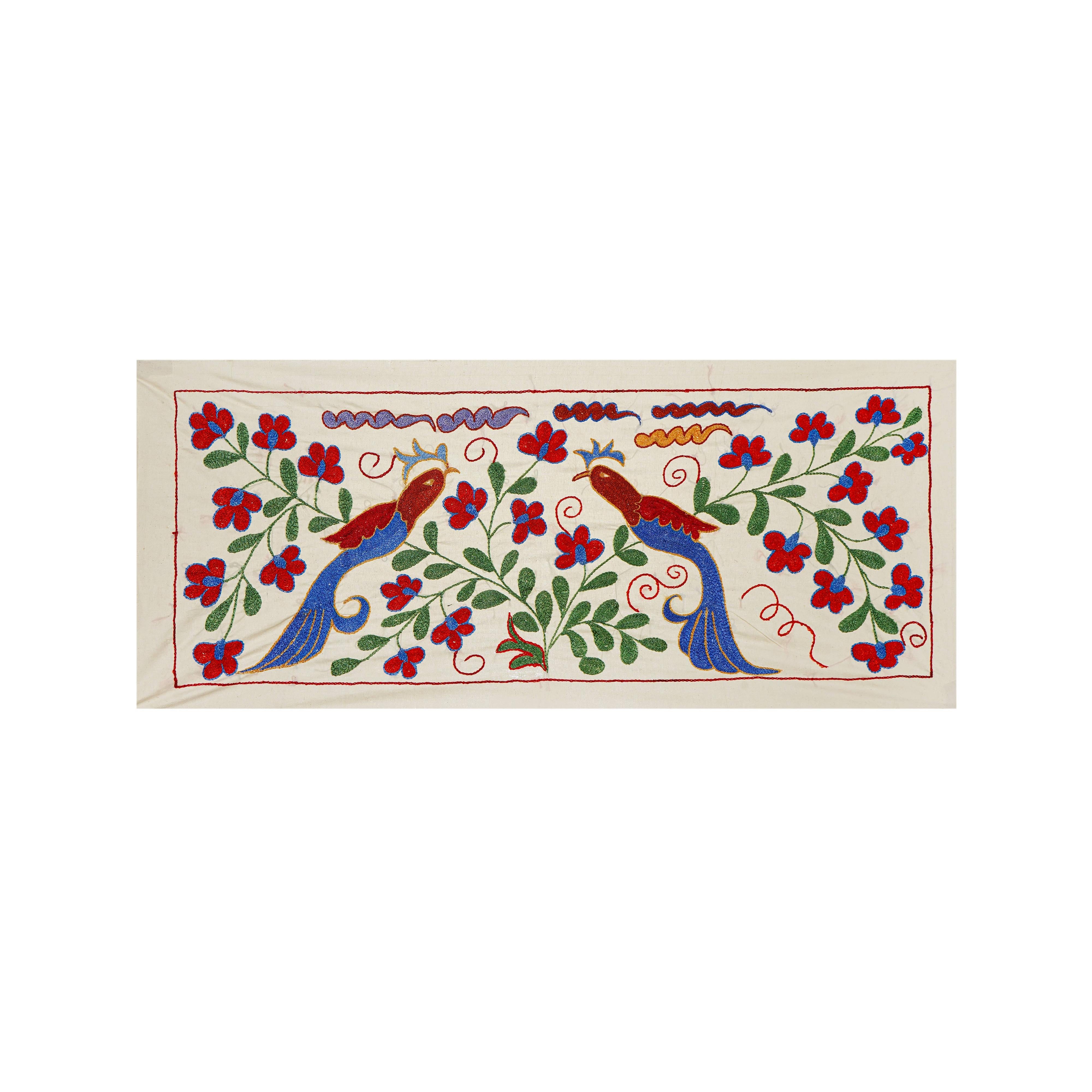 Bird Suzani Table Runner | 17'' x 38''
