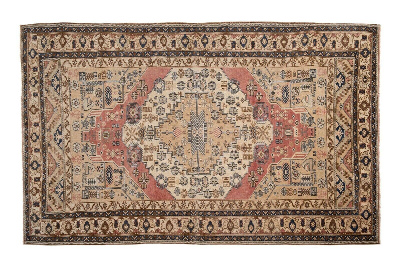 Vintage Turkish Karapinar Rug 6'8'' x 10'10''