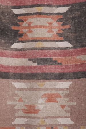 Vintage Turkish Kilim Runner 2'4'' x 22'