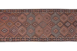 Vintage Kars Kilim Rug 4'4'' x 11'10''
