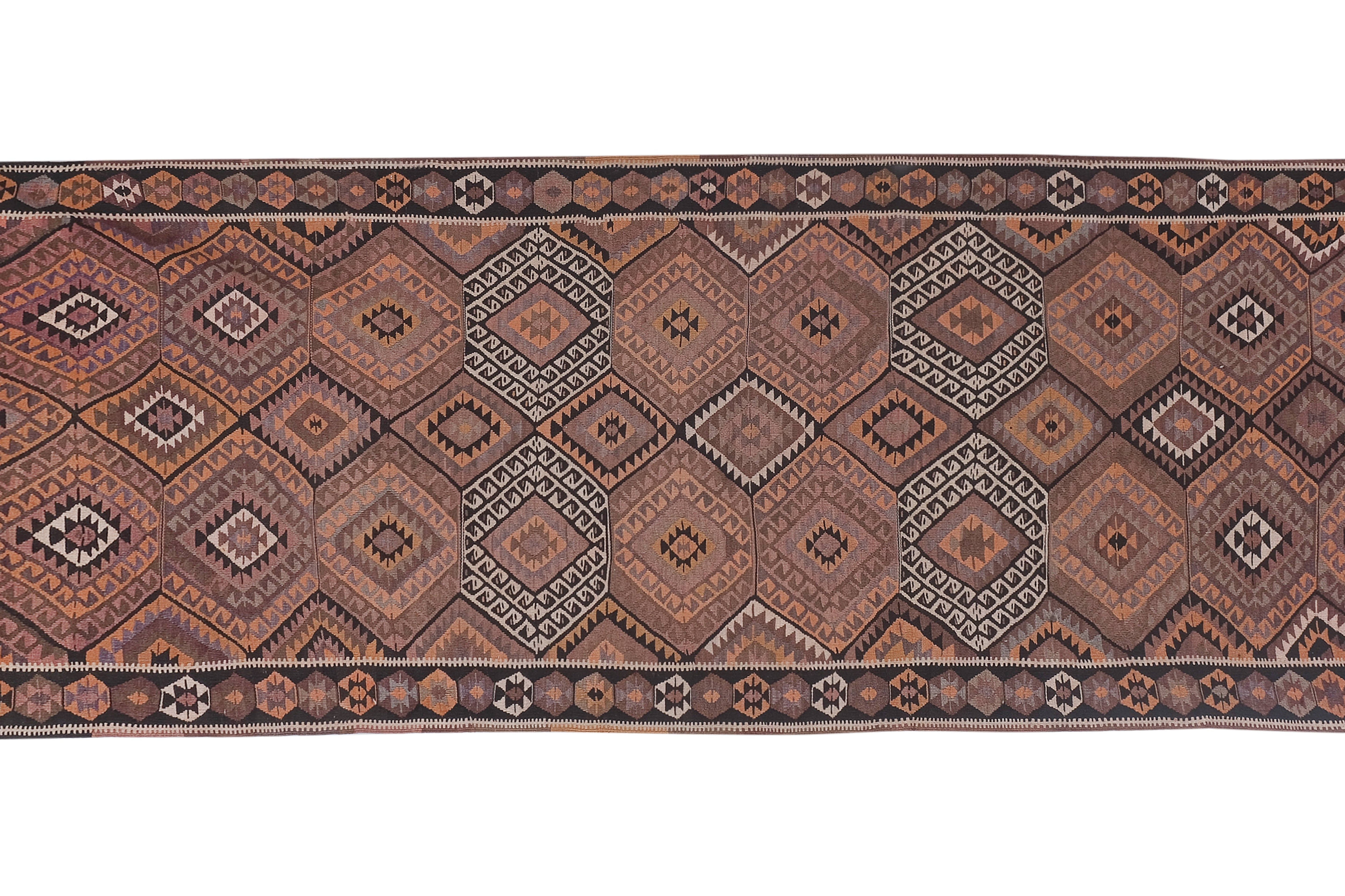 Vintage Kars Kilim Rug 4'4'' x 11'10''