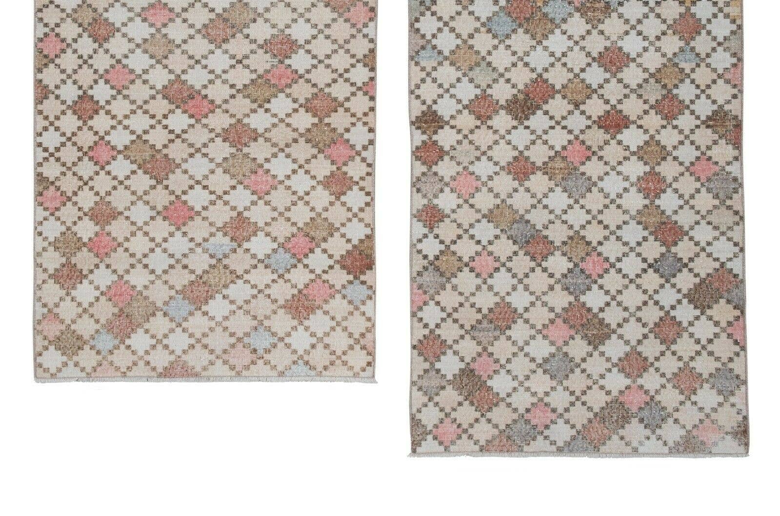 Vintage Turkish Rug Set of 2 | 3'10'' x 6'2''