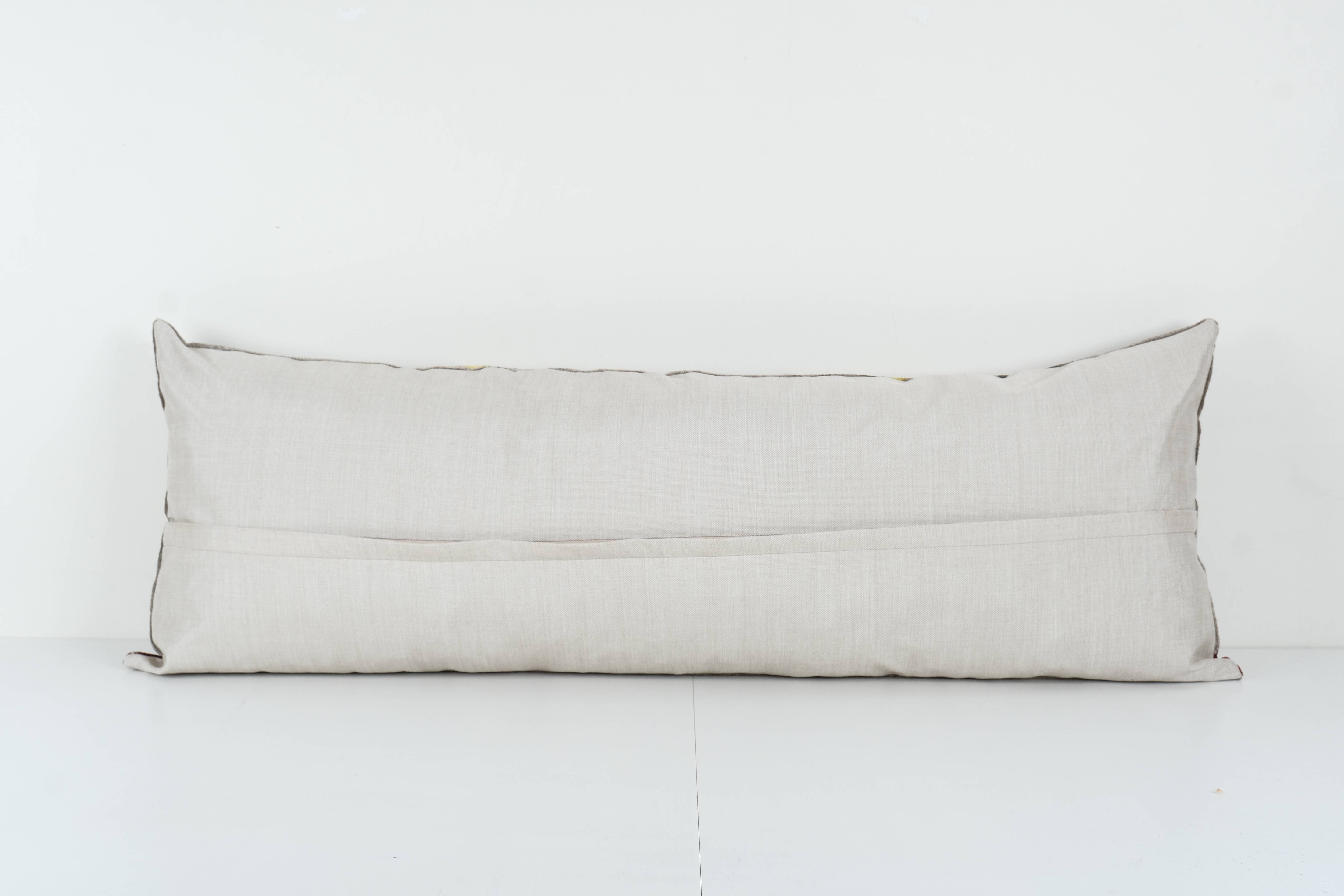 Silk Ikat Velvet Pillow Cover | 17'' x 48''