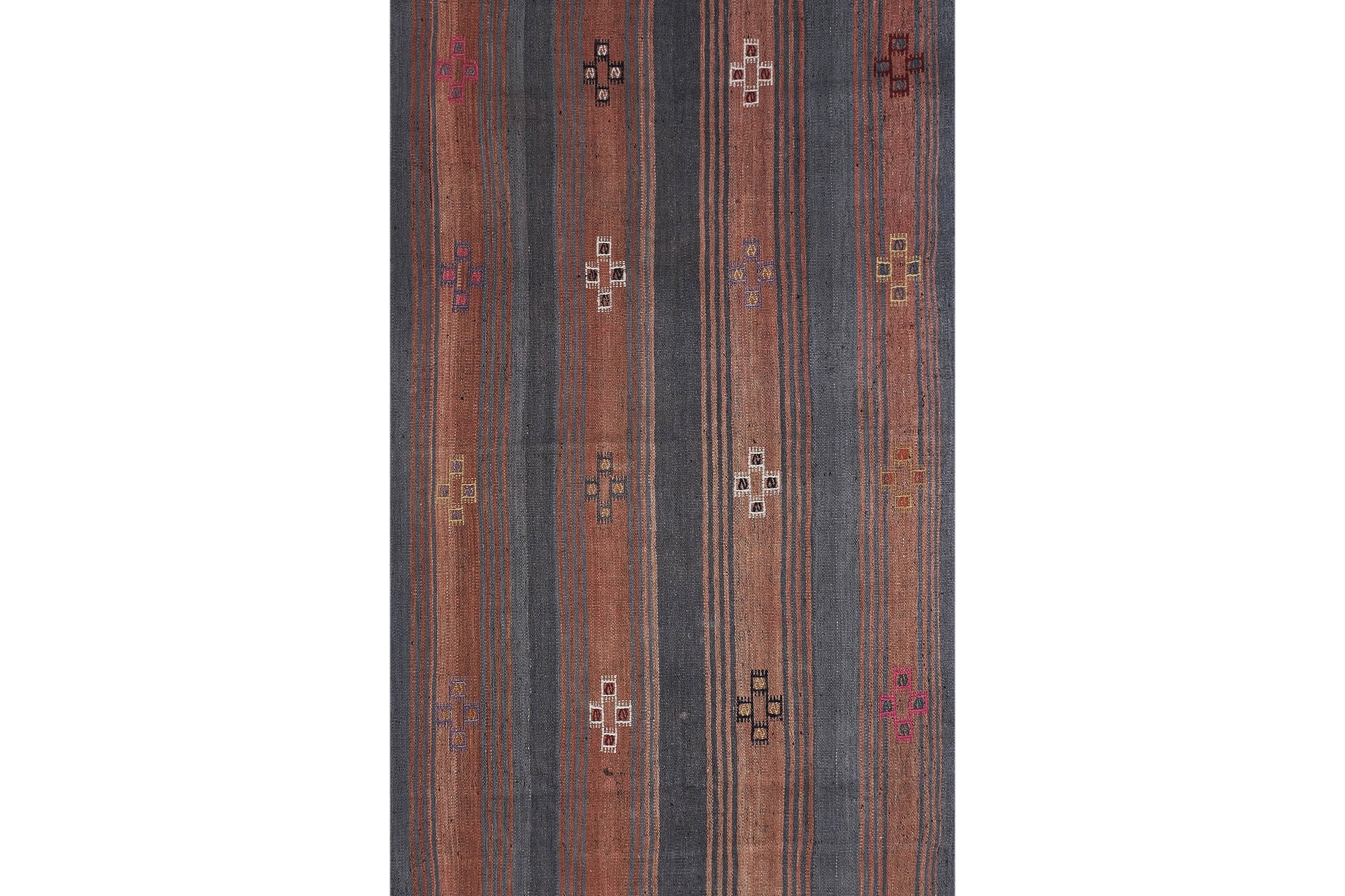 Vintage Turkish Kilim Rug 3'9'' x 9'4''