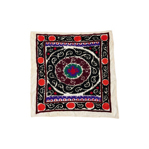Hand-Embroidered Suzani Wall Hanging & Tablecloth 3'9'' x 4'1''