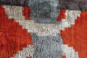 Silk Ikat Velvet Pillow Cover | 16'' x 26''