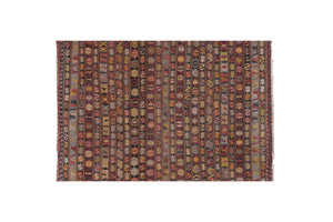 Vintage Turkish Kilim Rug 5'2'' x 7'11''